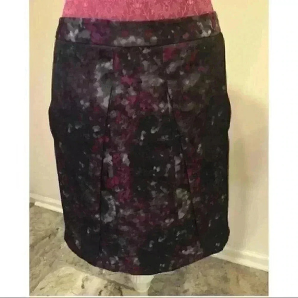 AK Ann Klein Skirt Sz 8 Multicolored With Pockets - Picture 3 of 9